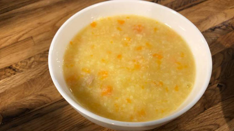 Cháo cà rốt thịt bò trị đờm cho trẻ