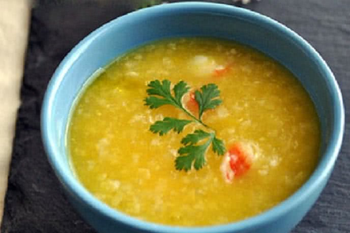 Cháo tôm nấu bí đỏ