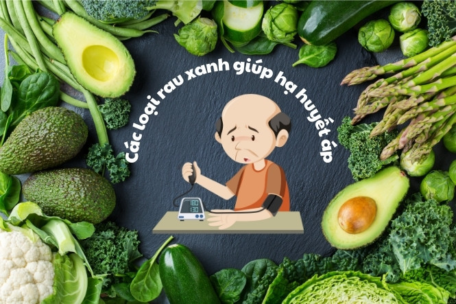 Rau xanh là thực phẩm quan trọng để hạ huyết áp